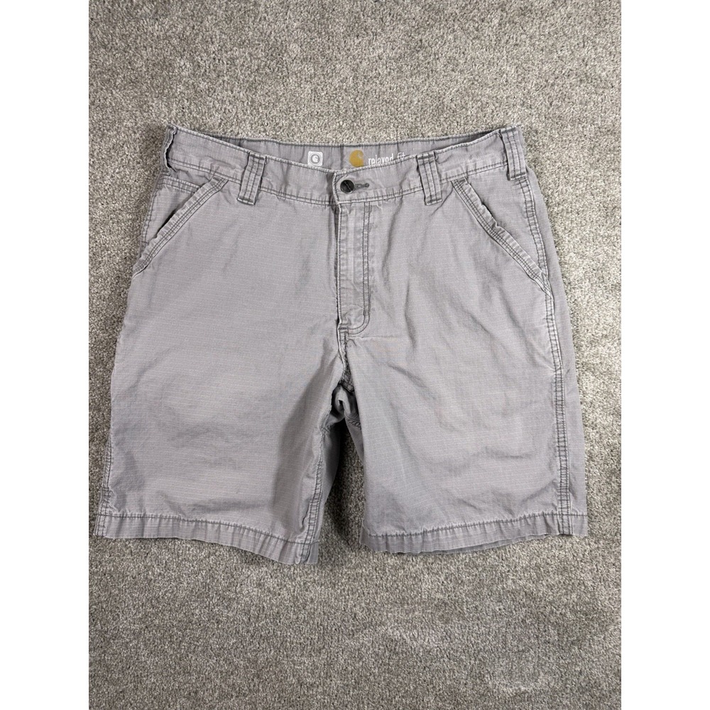 Short Carhartt Force Relaxed Fit Talla 36 Gris Ripstop Trabajo Hombre